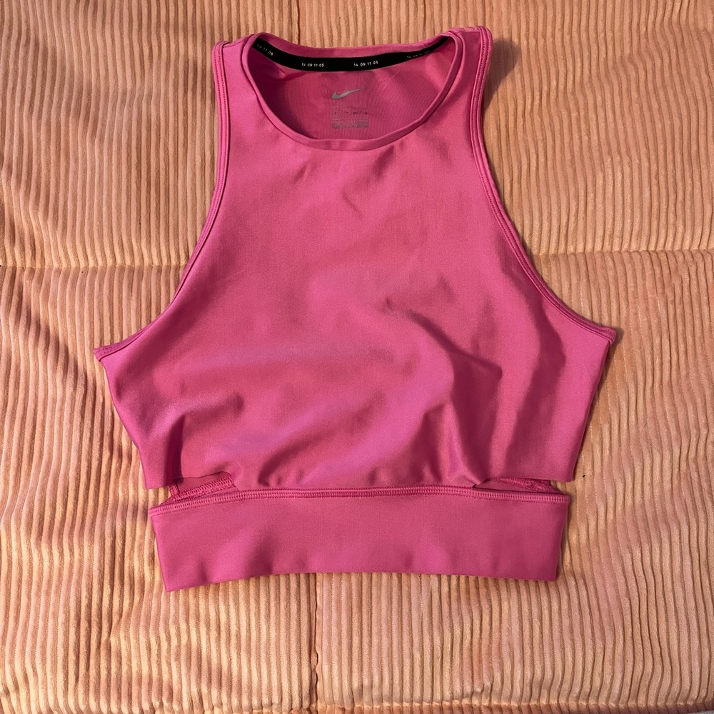 Nike Hot Pink Performance Crop Tank